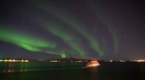 Aurora borealis noorderlicht op Ijsland